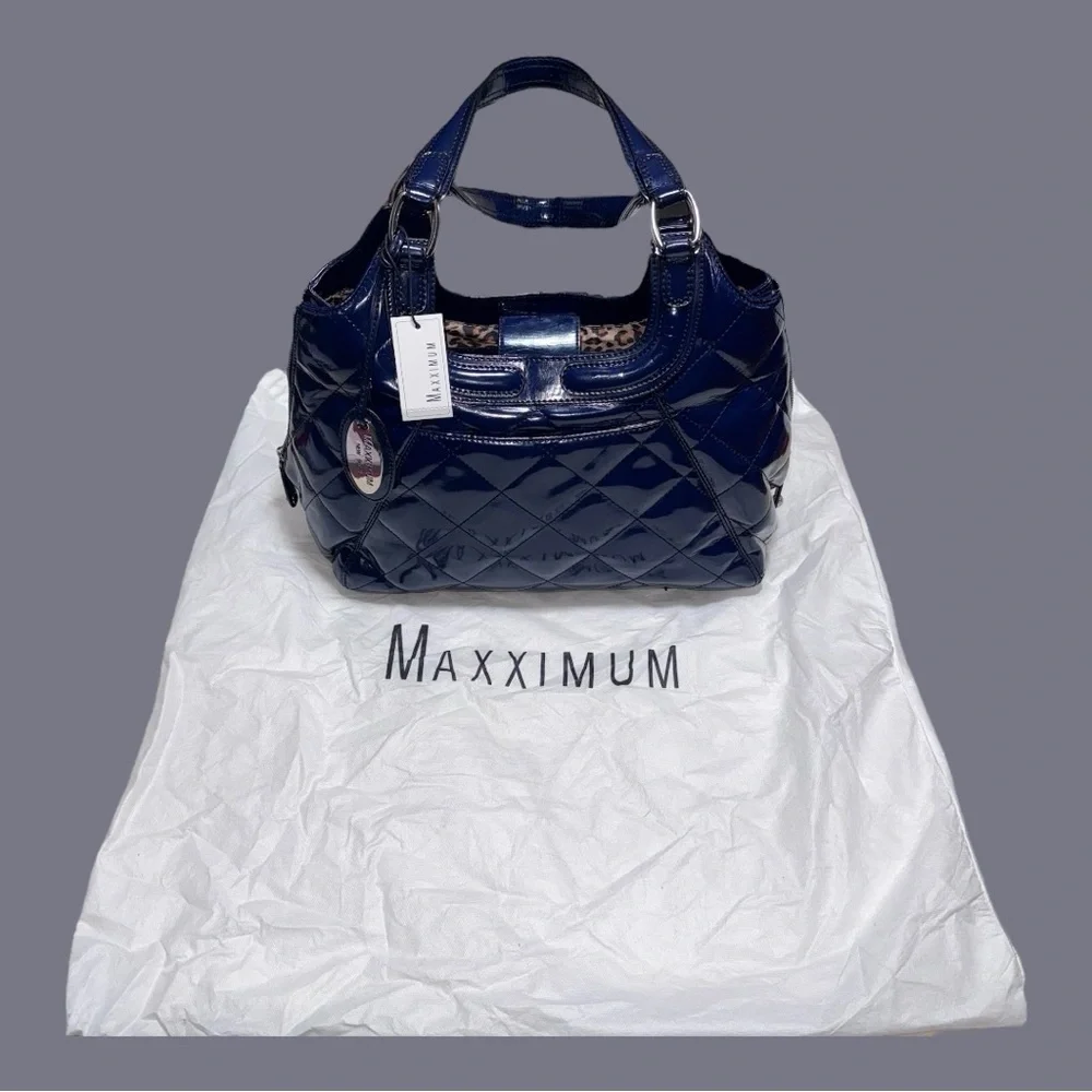 MAXXIMUM blue Vegan Satchel